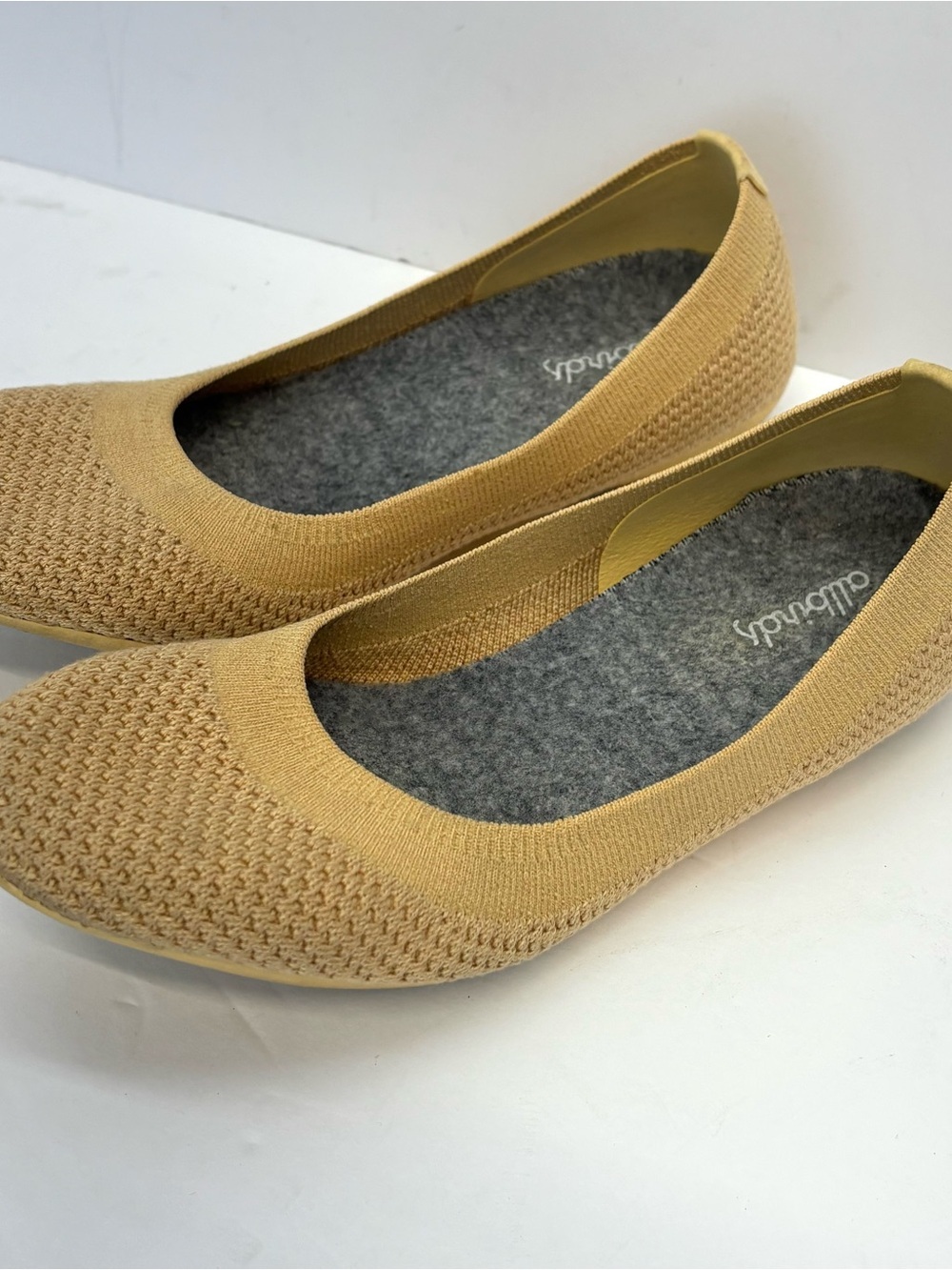 Womens All Birds Tree Breezer Ballet Flats Size 5.5 Nude Tan Beach Boho Casual